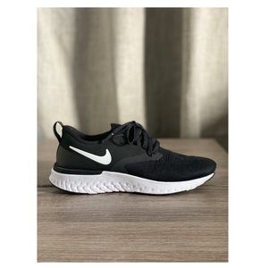 black nike running sneakers